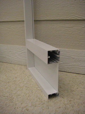 Kickpanel The extrusion has a kickpanel groove extruded into it to create a knee wall effect.